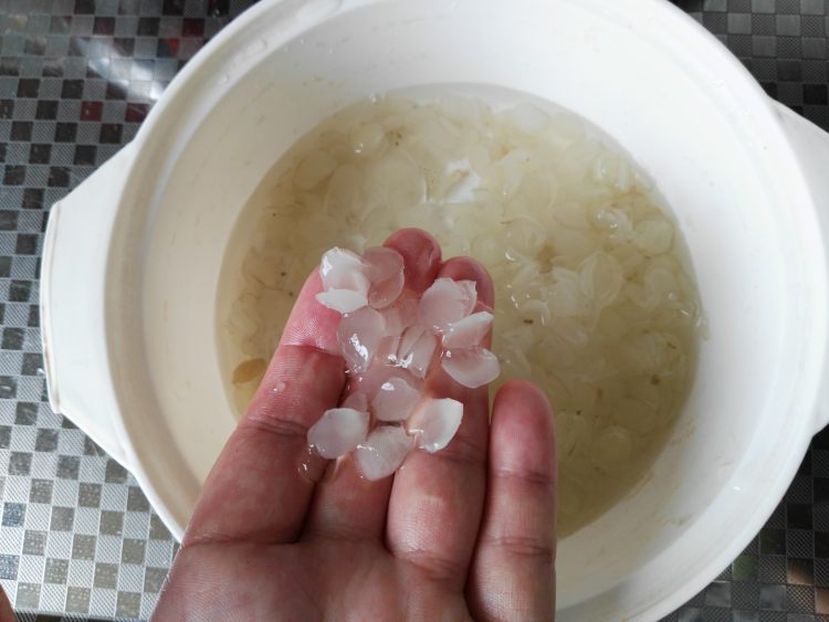 桃胶皂角米银耳汤步骤5