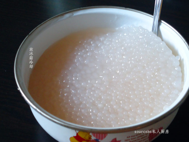 哈密瓜椰浆西米露步骤7