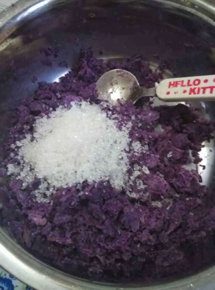 手工紫薯芋圆步骤3