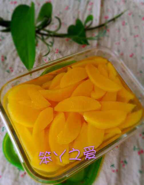 冰糖黄桃步骤4