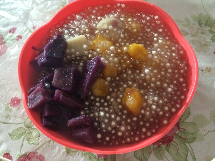 芒果紫薯西米露步骤7