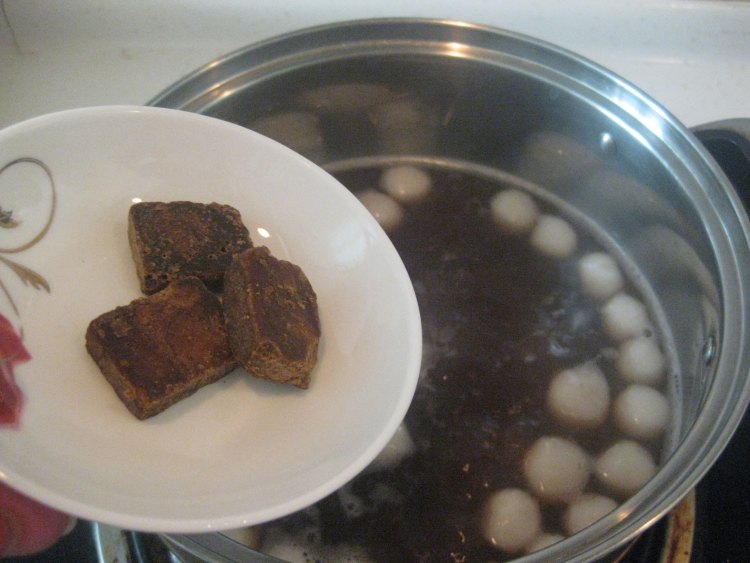 红糖豆沙圆子步骤7
