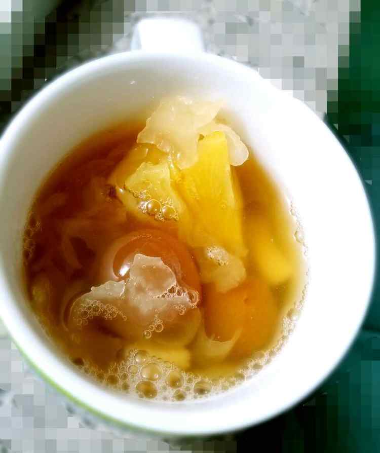 菠萝银耳山药桂圆羹步骤4