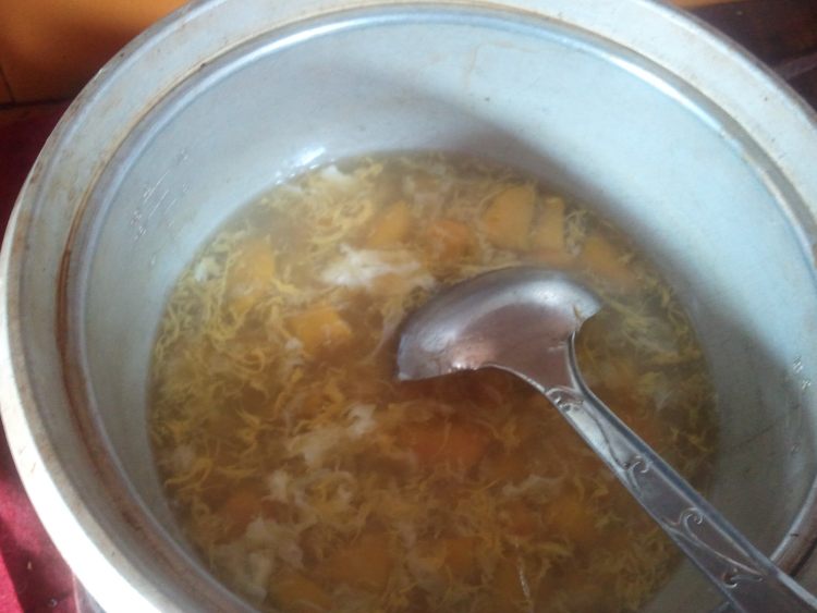 红薯蛋花糖水步骤8