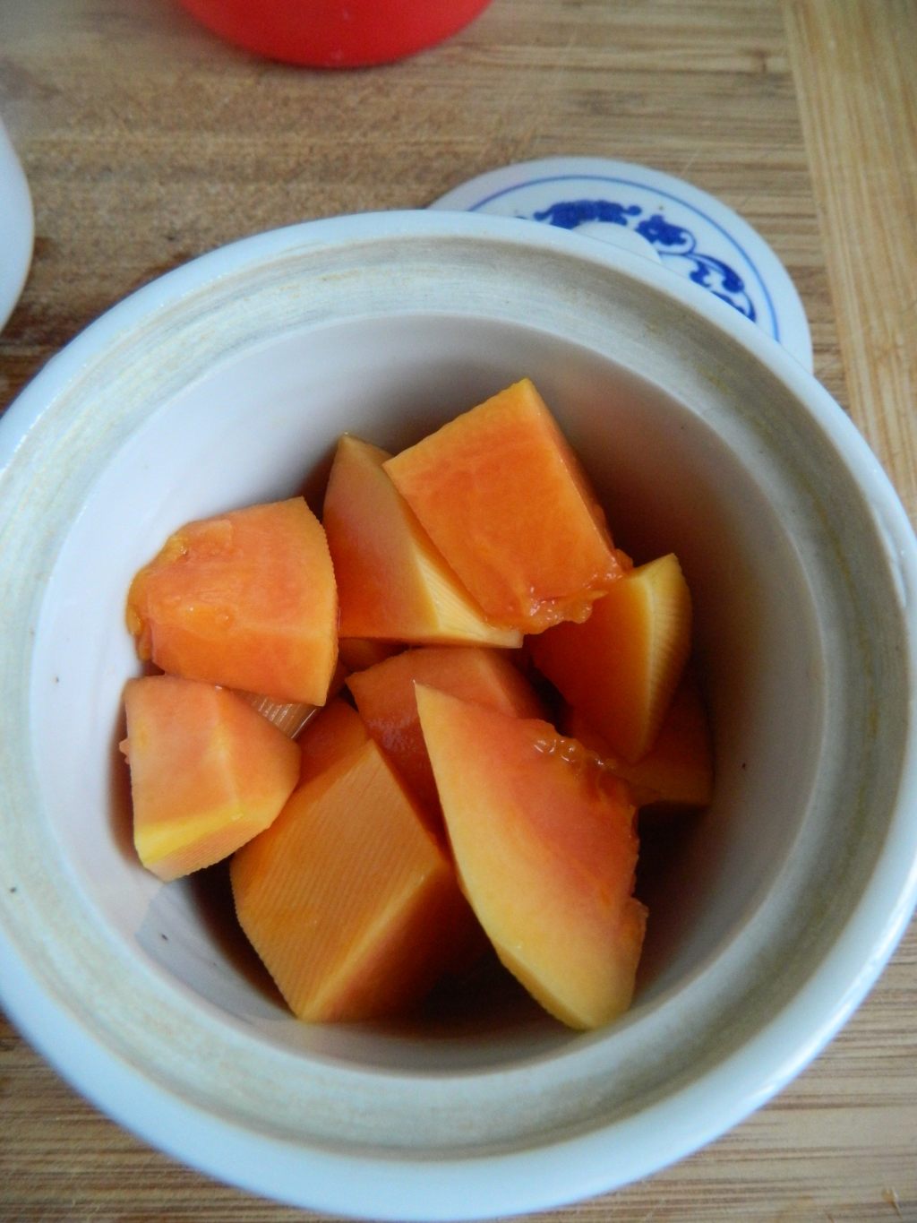 木瓜炖牛奶步骤4