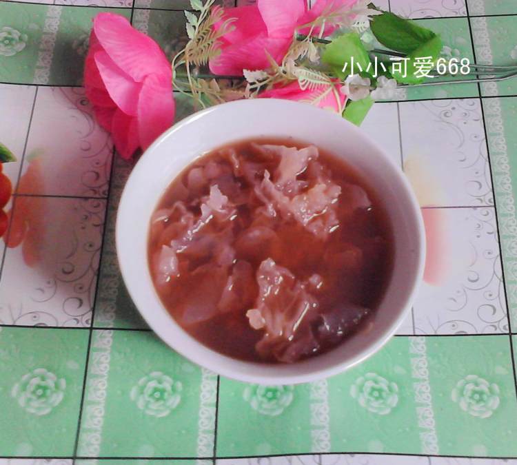 红豆银耳糖水步骤6