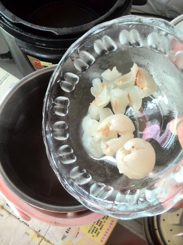 荔枝红豆糖水步骤8
