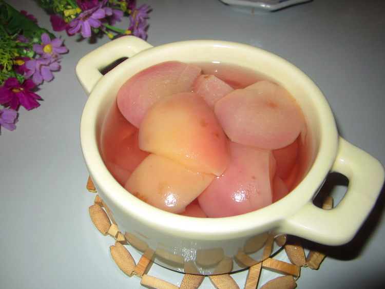 冰糖桃子步骤8