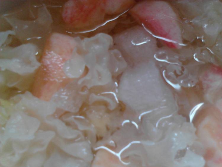 银耳桃子糖水步骤6