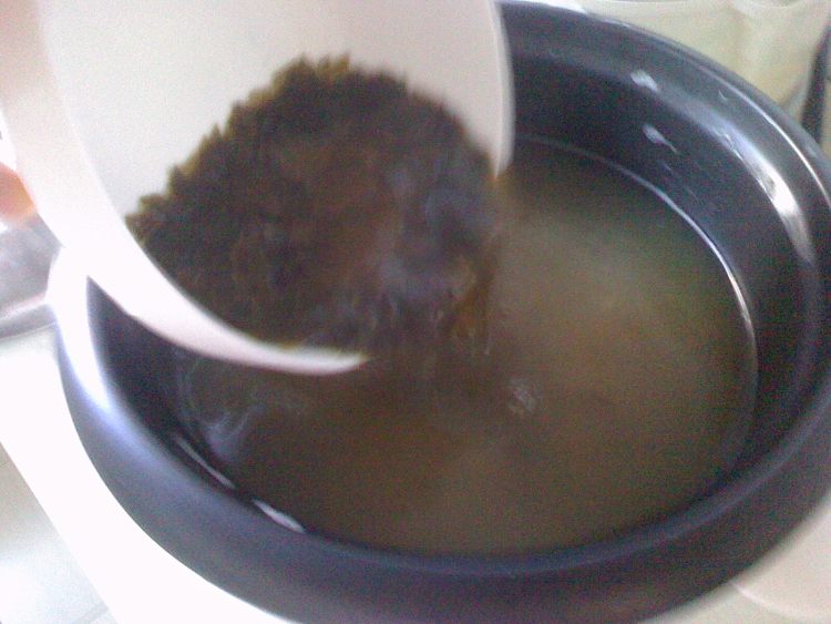 海带绿豆粥步骤7