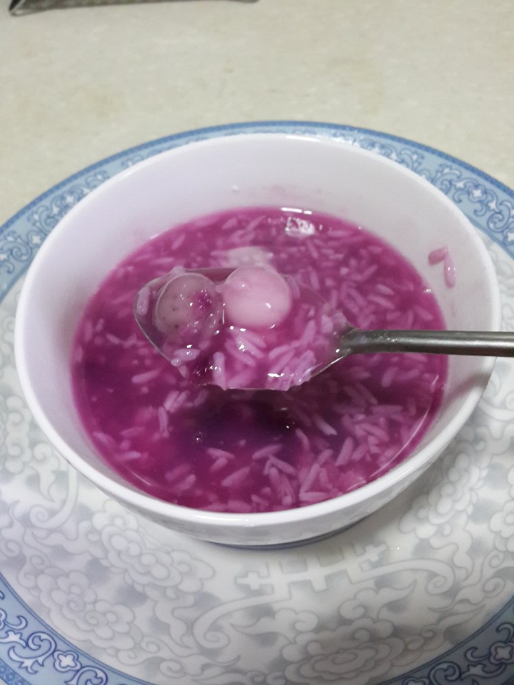 紫薯酒酿小丸子步骤10