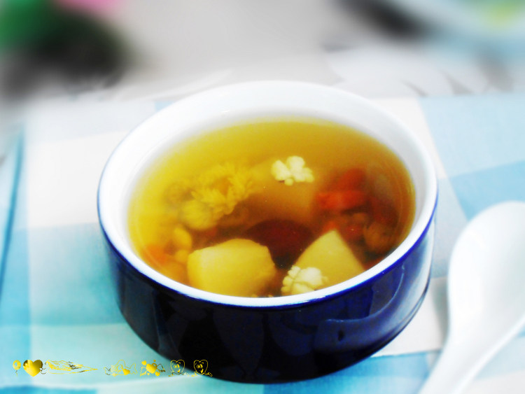 雪梨菊花糖水步骤5