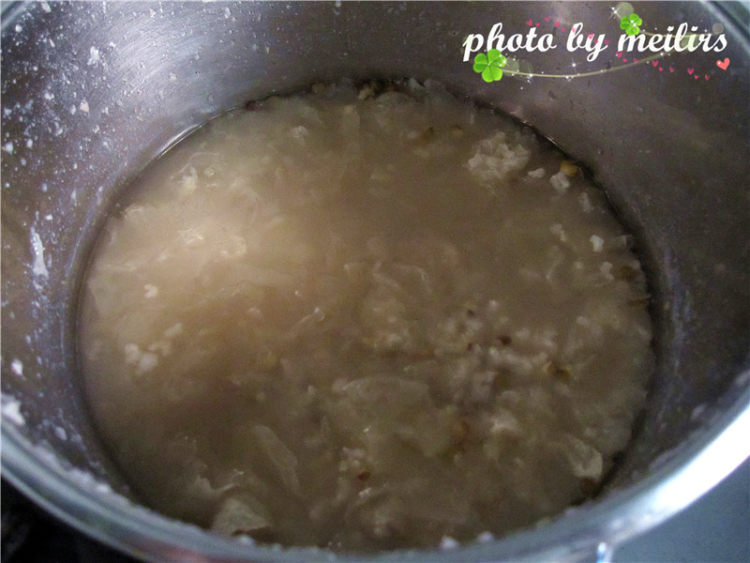 银耳绿豆羹步骤9