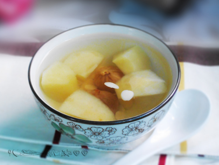 苹果杏仁无花果甜汤步骤5