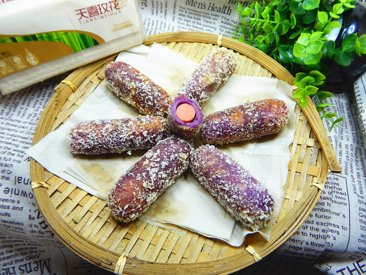 香酥紫薯糯米棒步骤19