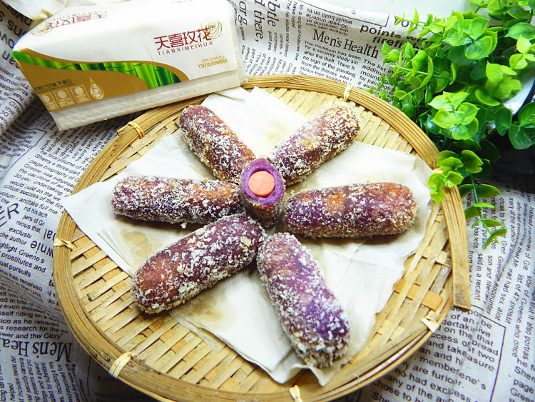 香酥紫薯糯米棒步骤20