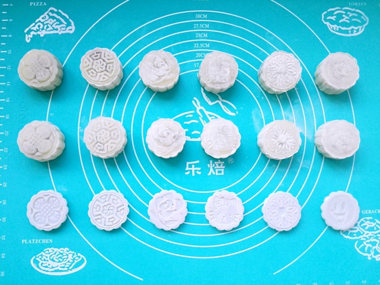 紫薯馅冰皮月饼步骤18