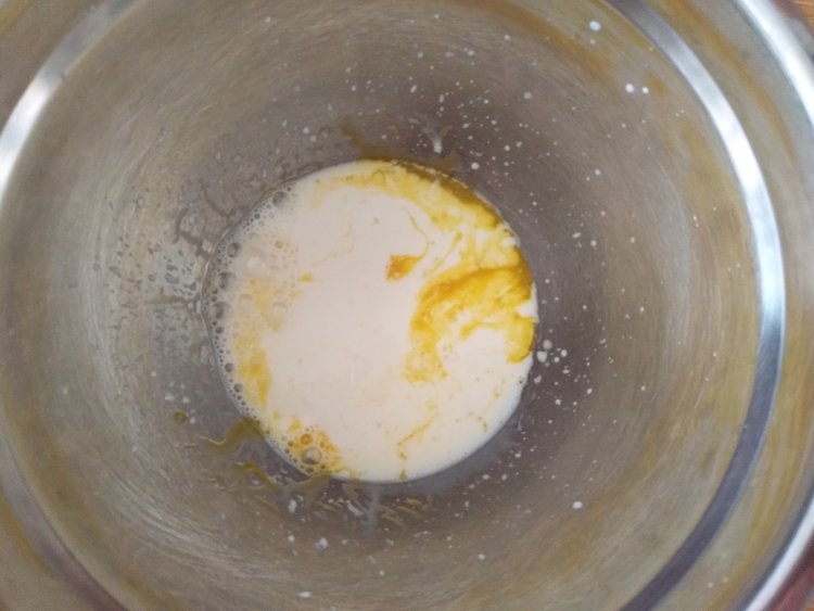 抹茶戚风步骤3