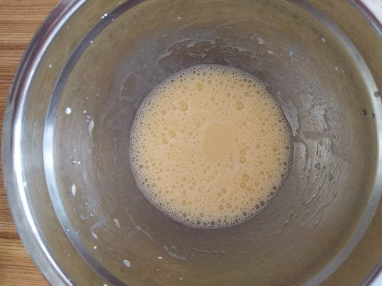 抹茶戚风步骤6