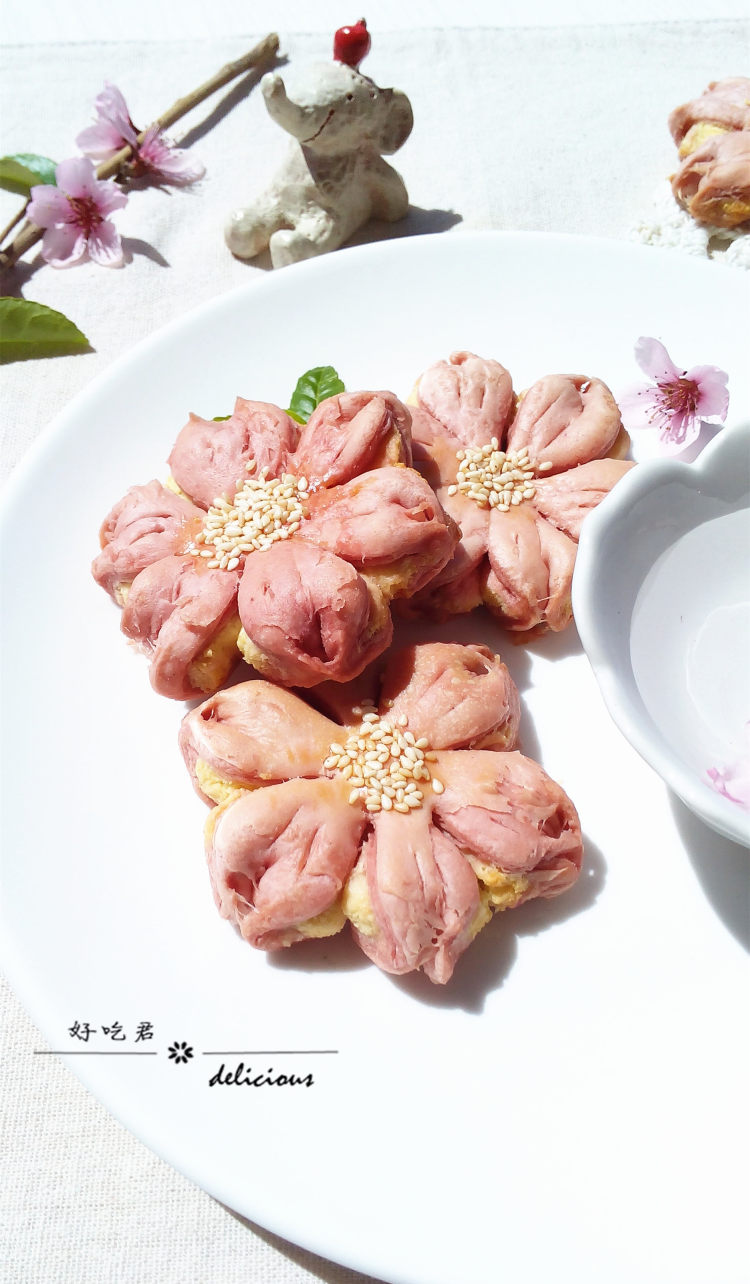 椰蓉桃花酥步骤21