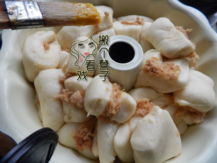 酸奶肉松手撕面包步骤16