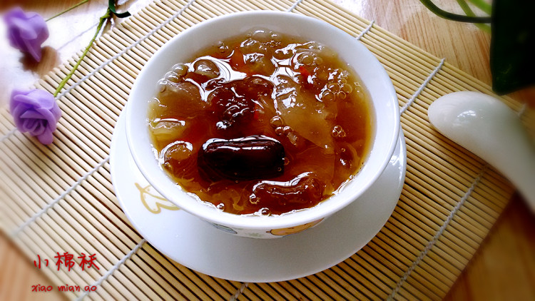 桃胶玫瑰羹步骤8