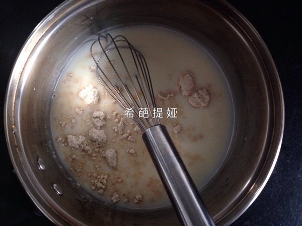 咖啡杏仁布丁步骤7