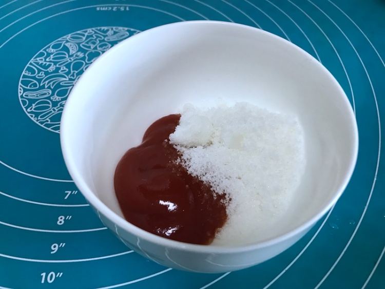 番茄西瓜球步骤5