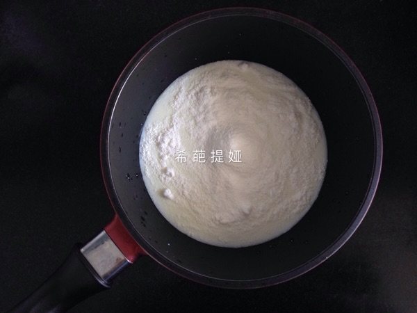 椰香蓝莓布丁步骤2