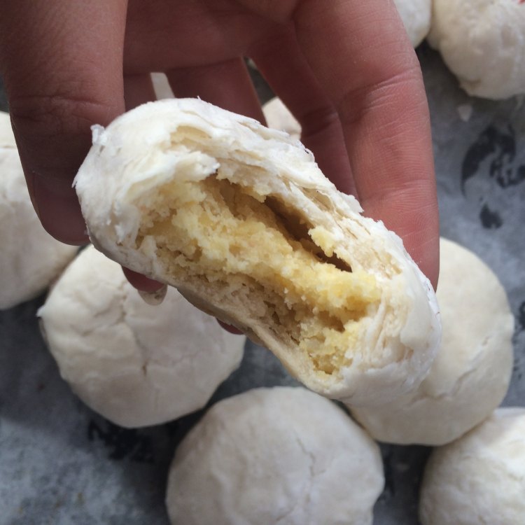 香酥绿豆饼步骤16