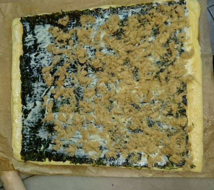 紫菜肉松蛋糕卷步骤7