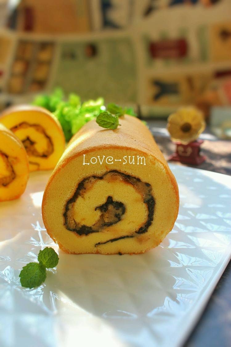 紫菜肉松蛋糕卷步骤9