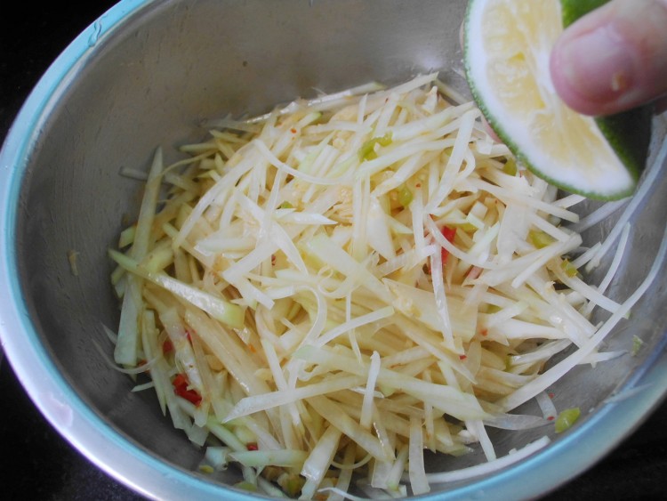 泰式青木瓜虾沙拉步骤7