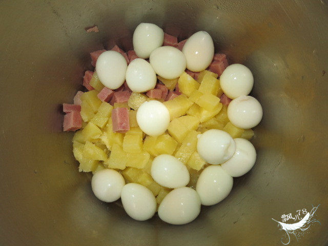 鹑鹌蛋土豆火腿沙拉步骤10