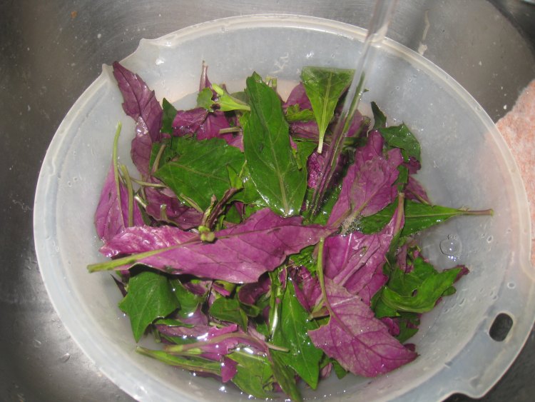 蟹味紫背菜沙拉步骤1