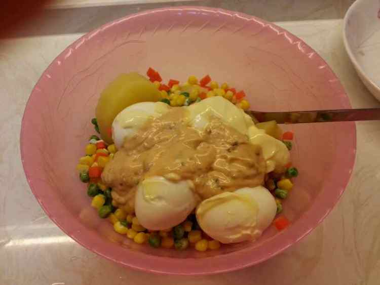 煎蔬菜饼沙拉步骤10