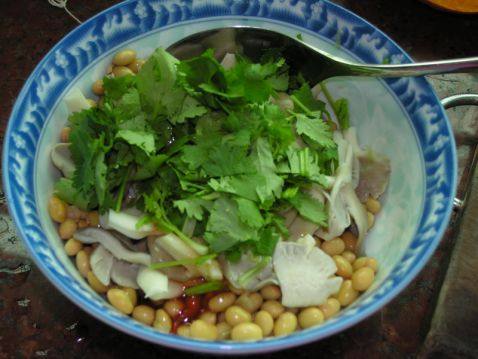 黄豆蘑菇沙拉步骤7