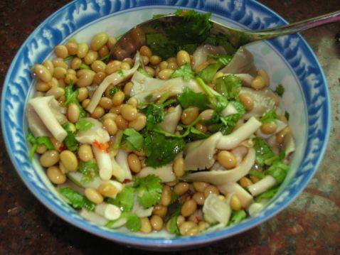 黄豆蘑菇沙拉步骤9