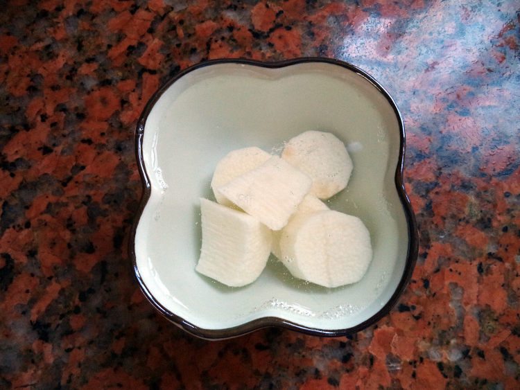 山药牛奶豆浆步骤2