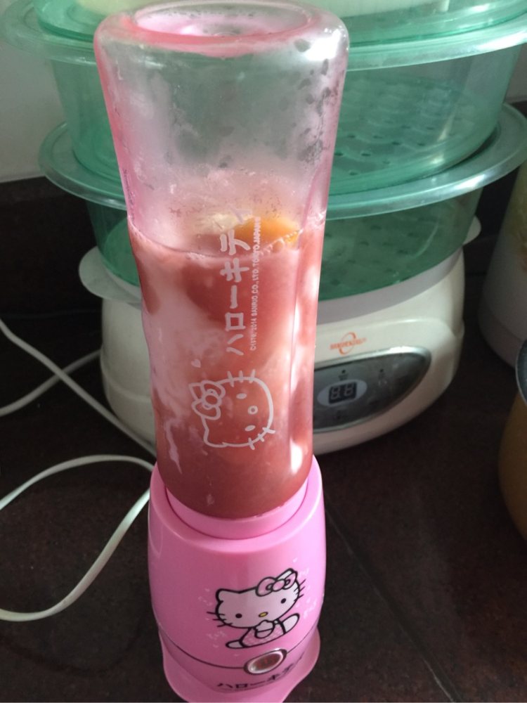 香橙莓汁思慕雪步骤5