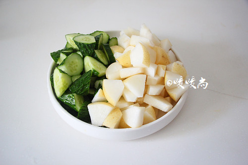 雪梨黄瓜汁步骤2