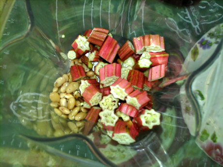 秋葵熟豆豆浆步骤3