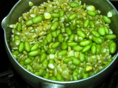 青豆玉米浆步骤3