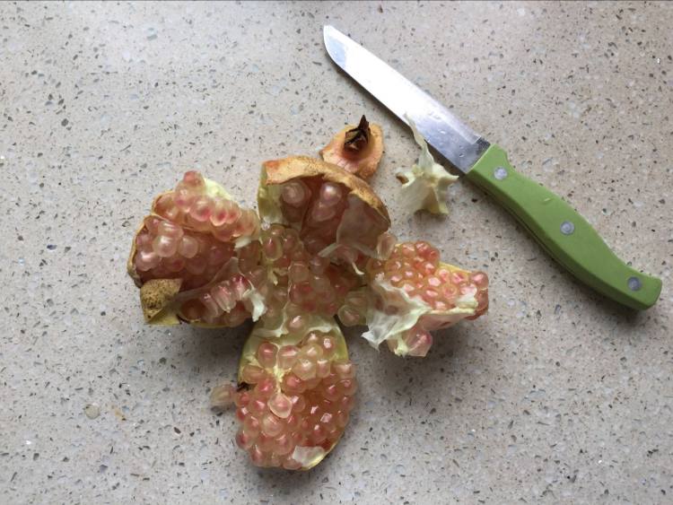 黄花梨石榴汁步骤3