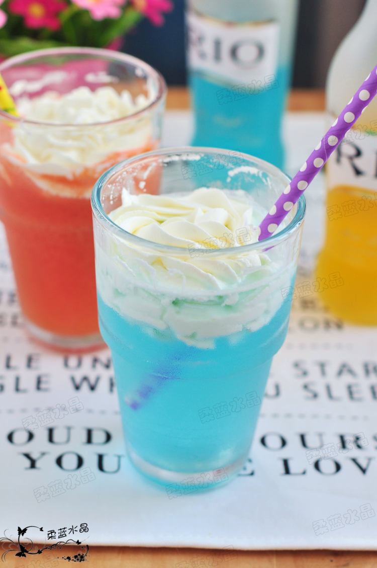 双色雪顶鸡尾酒步骤10