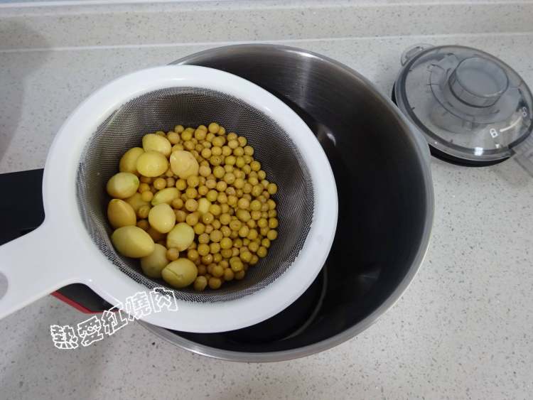 白果豆浆步骤4
