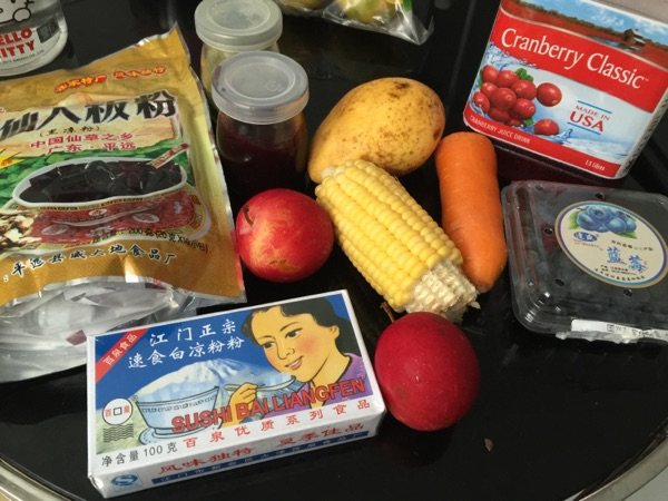 七彩果蔬布丁步骤1