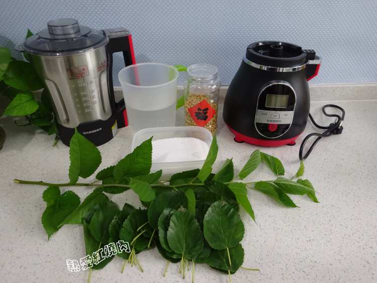 桑叶豆浆步骤1