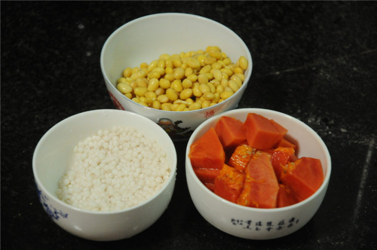 木瓜西米豆浆步骤3