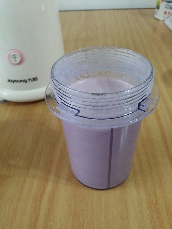 紫薯花生炼乳汁#新鲜步骤8